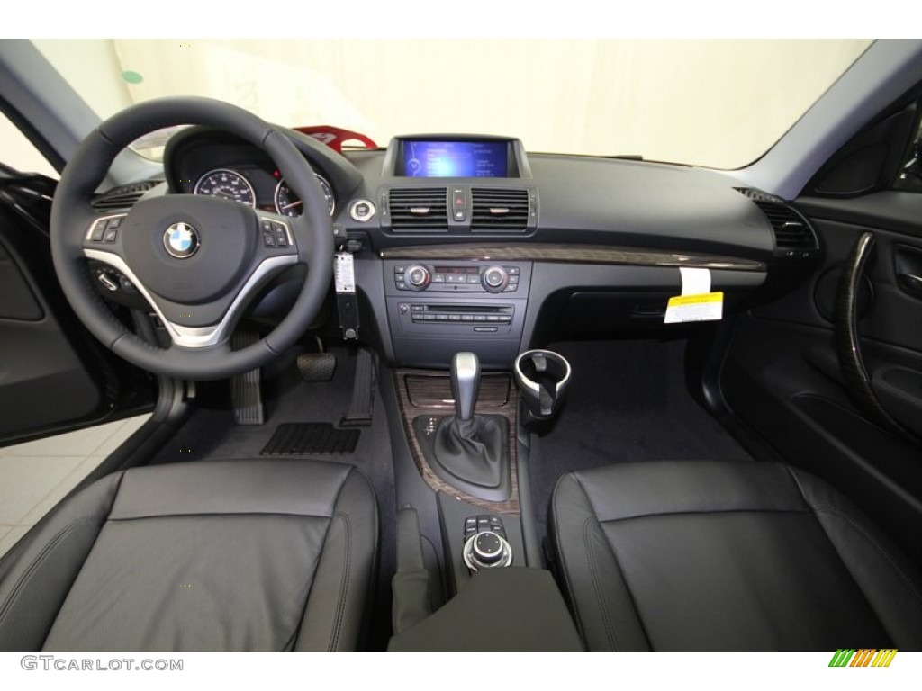 2013 1 Series 128i Coupe - Black Sapphire Metallic / Black photo #4