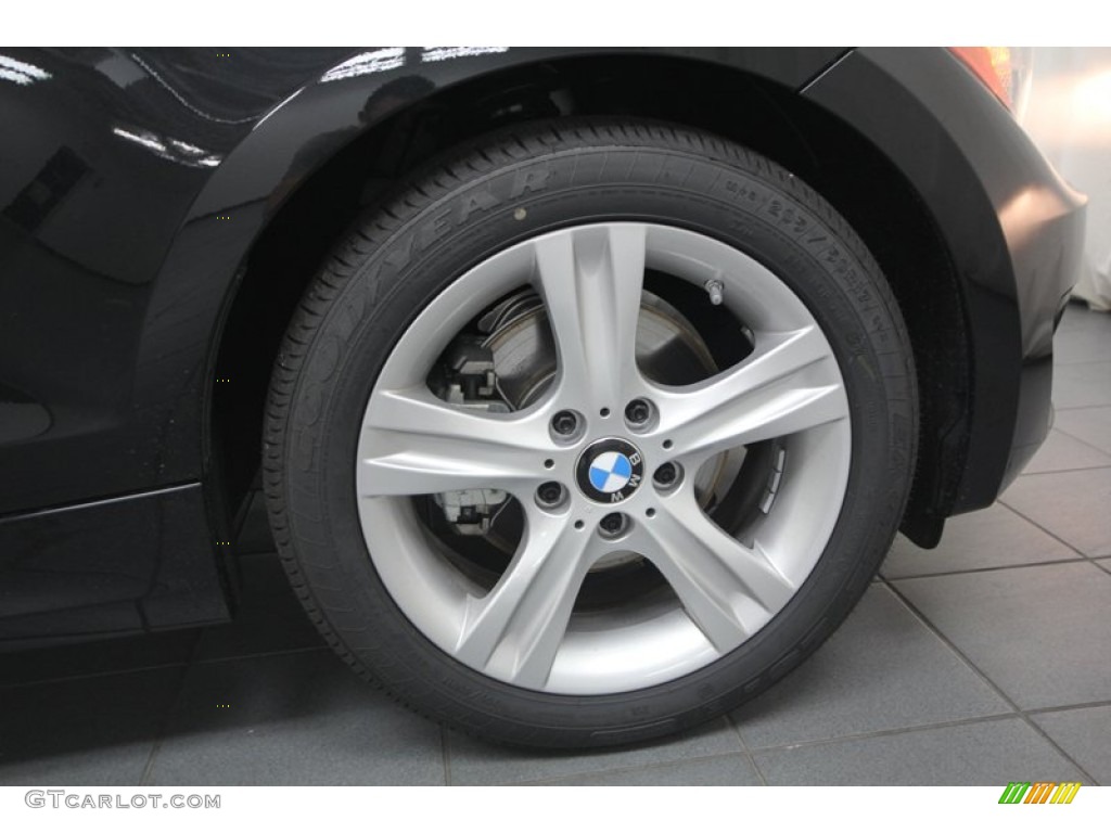 2013 1 Series 128i Coupe - Black Sapphire Metallic / Black photo #7