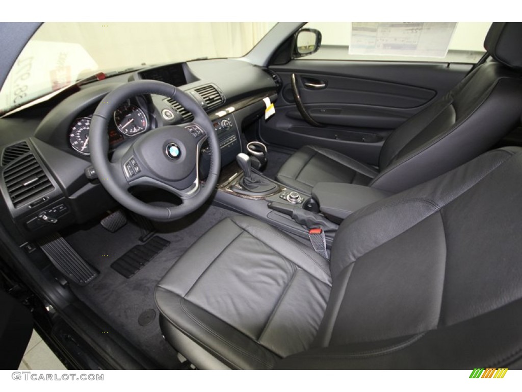 2013 1 Series 128i Coupe - Black Sapphire Metallic / Black photo #11