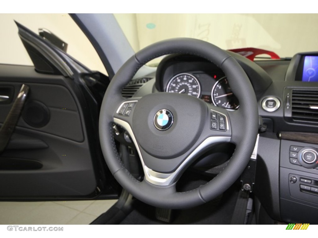2013 1 Series 128i Coupe - Black Sapphire Metallic / Black photo #23