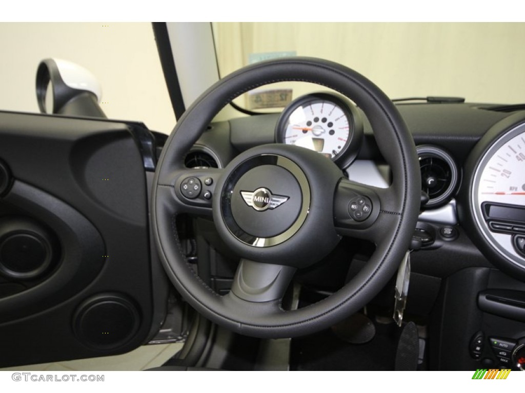 2013 Cooper Hardtop - Velvet Silver Metallic / Carbon Black photo #22