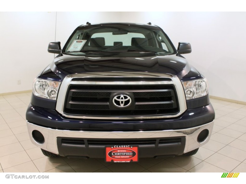 2010 Tundra Double Cab 4x4 - Nautical Blue Metallic / Graphite Gray photo #2