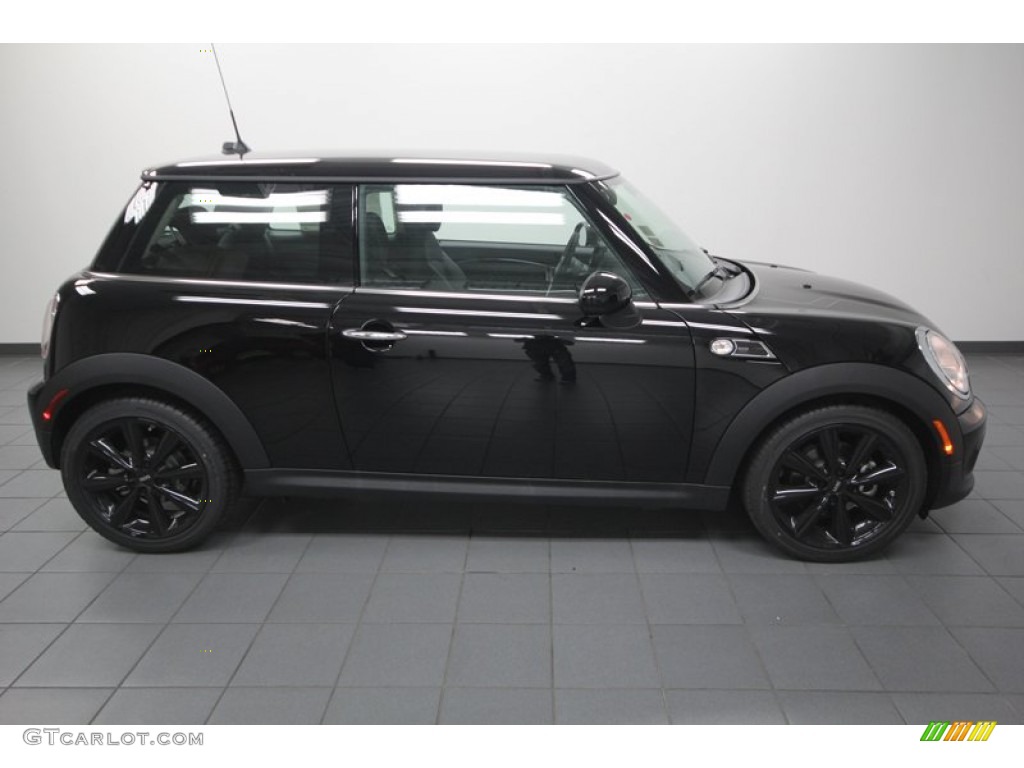Midnight Black Metallic 2013 Mini Cooper Hardtop Baker Street Package Exterior Photo #75675688