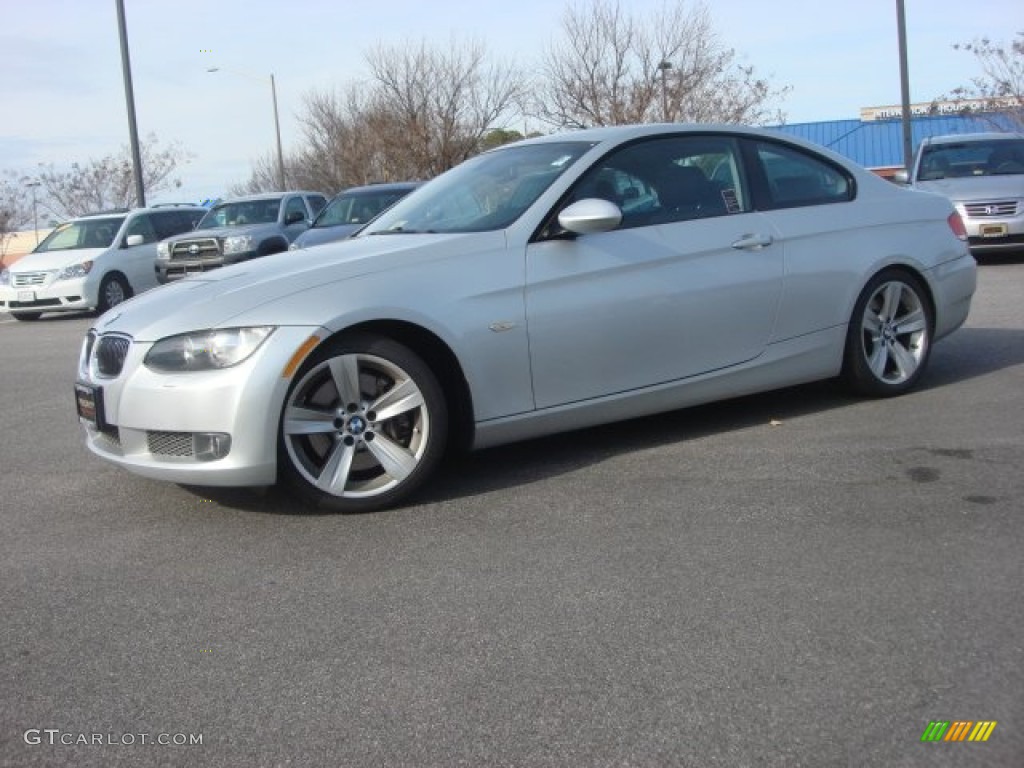 2009 3 Series 335i Coupe - Titanium Silver Metallic / Black photo #2