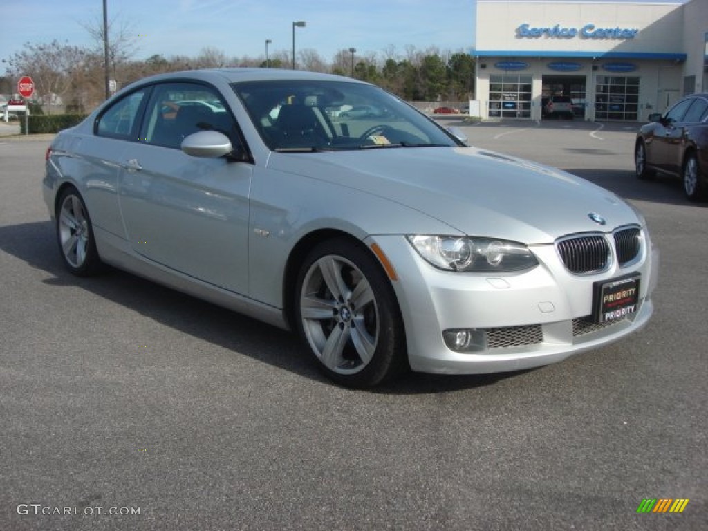 2009 3 Series 335i Coupe - Titanium Silver Metallic / Black photo #8