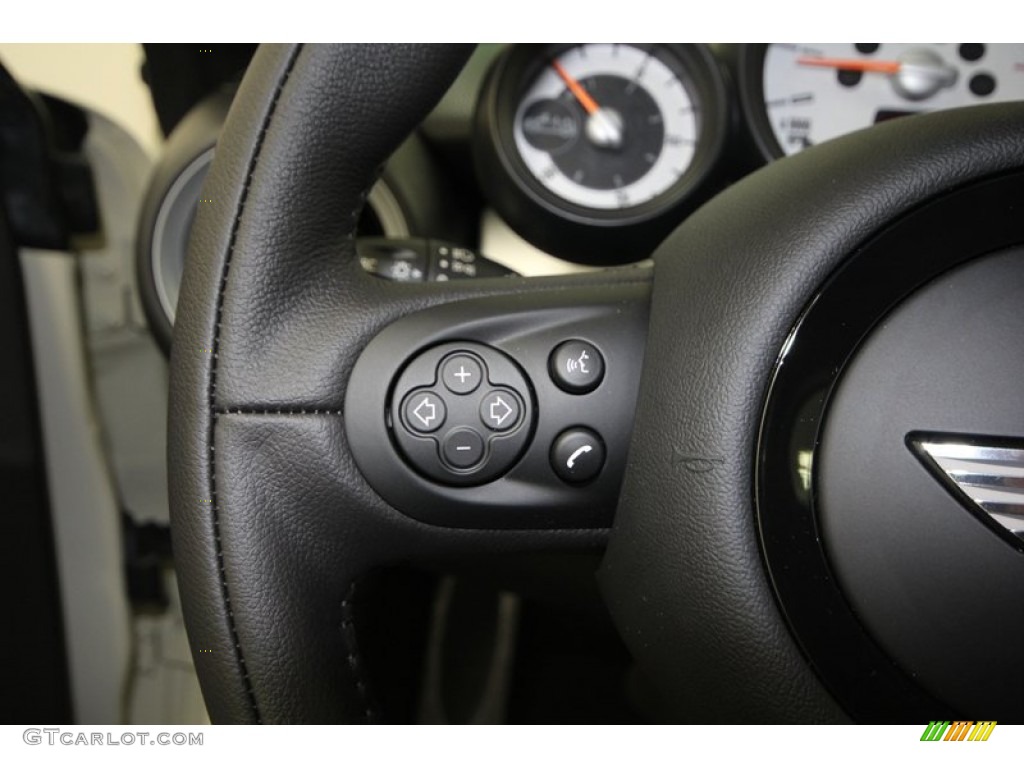 2013 Cooper Roadster - Pepper White / Carbon Black photo #21