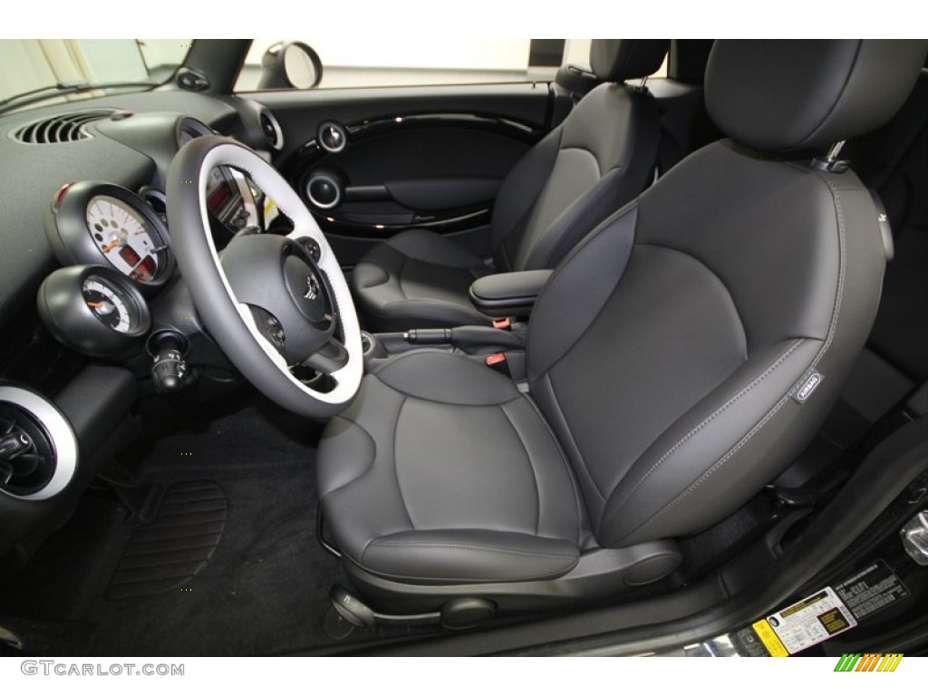 2013 Cooper S Convertible - Midnight Black Metallic / Carbon Black photo #12