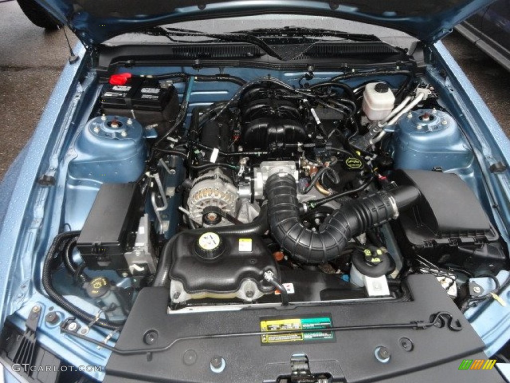 2007 Mustang V6 Deluxe Convertible - Windveil Blue Metallic / Light Graphite photo #14