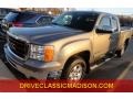 2009 Steel Gray Metallic GMC Sierra 1500 SLE Extended Cab 4x4  photo #1