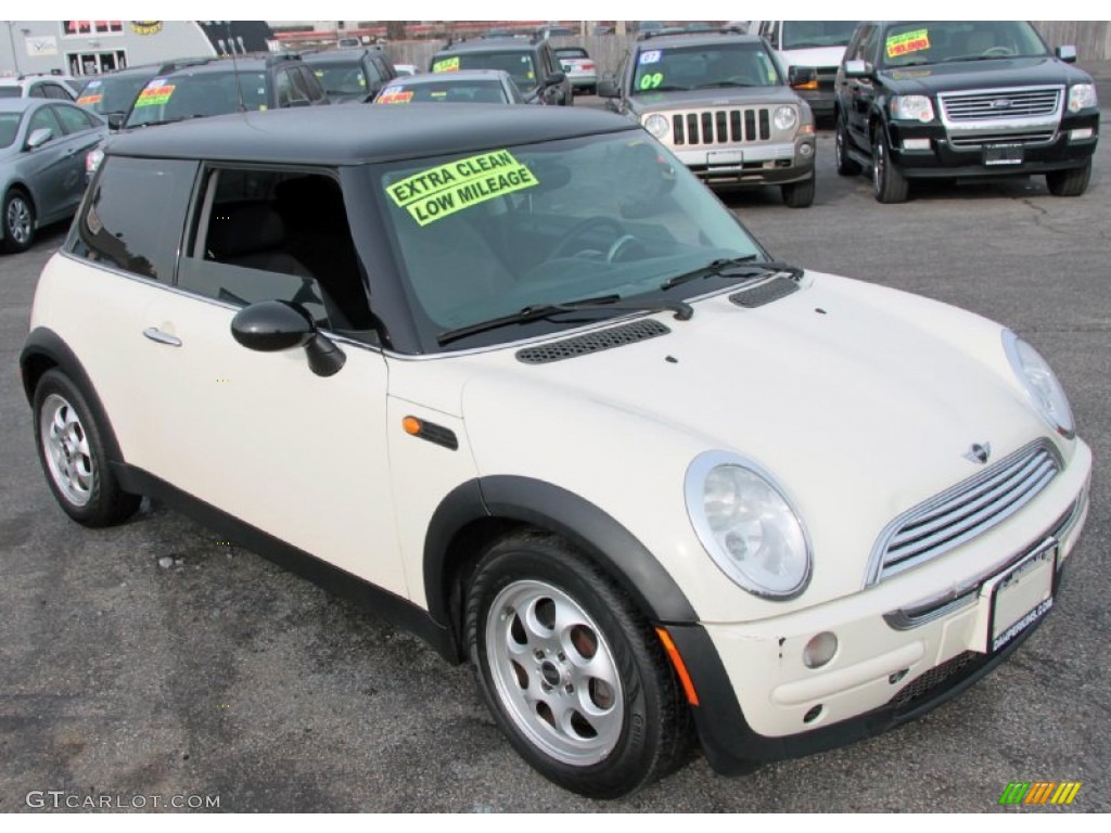 2003 Cooper Hardtop - Pepper White / Panther Black photo #3