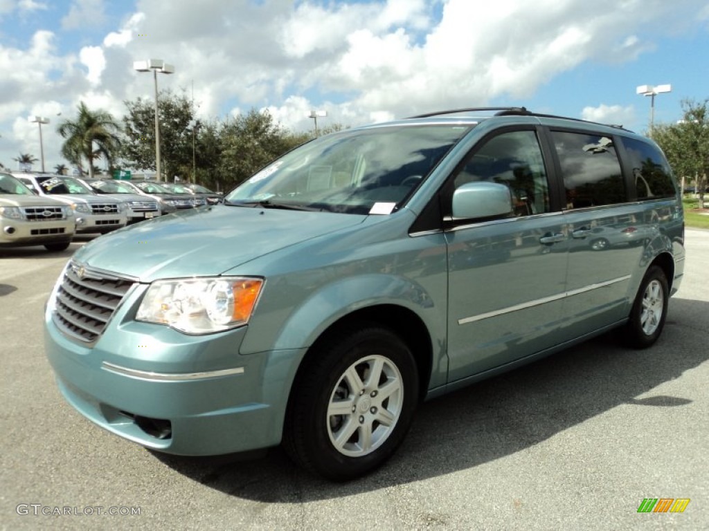 Clearwater Blue Pearl 2010 Chrysler Town & Country Touring Exterior Photo #75678287