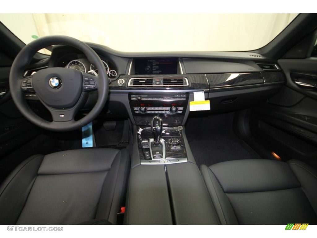 2013 BMW 7 Series 750Li Sedan Black Dashboard Photo #75681348