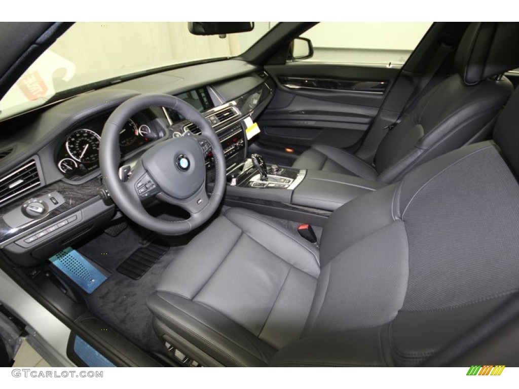 Black Interior 2013 BMW 7 Series 750Li Sedan Photo #75681484