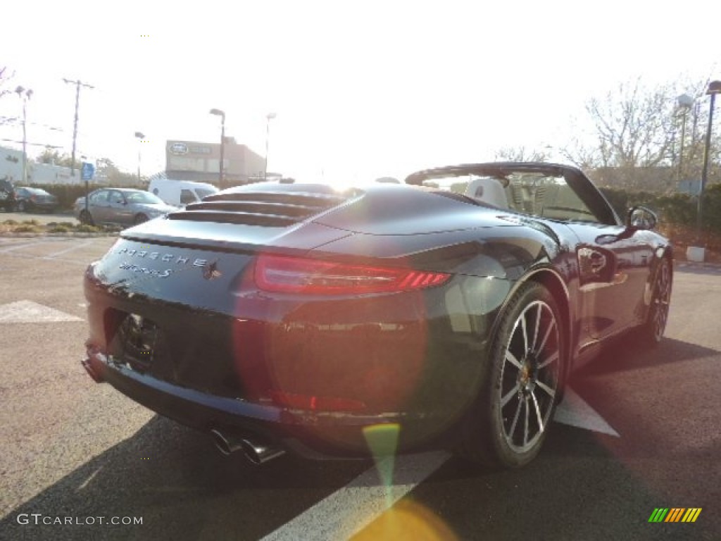 2013 911 Carrera S Cabriolet - Basalt Black Metallic / Agate Grey/Pebble Grey photo #8