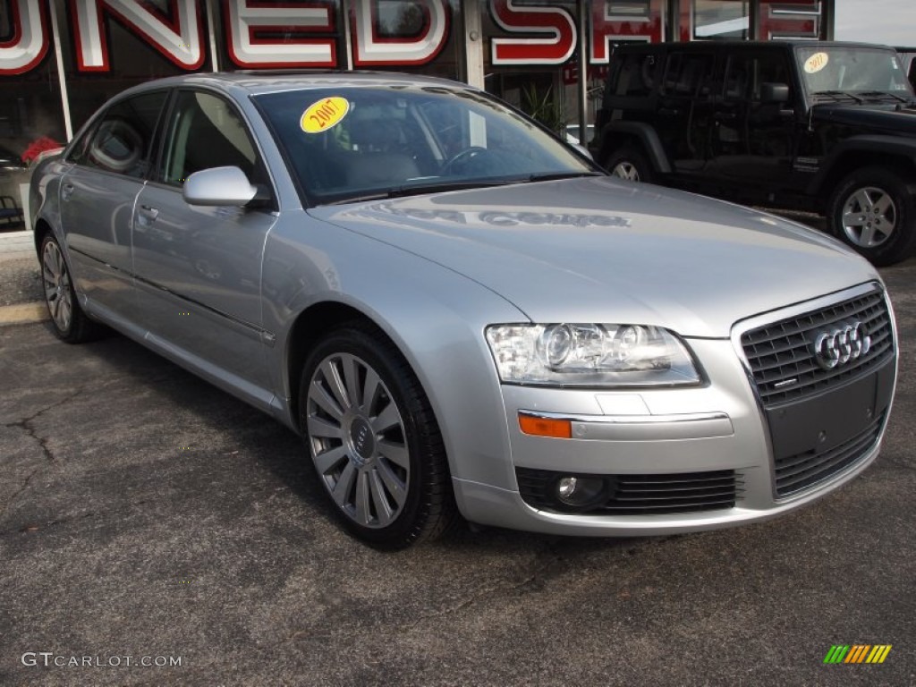 Light Silver Metallic 2007 Audi A8 L 4.2 quattro Exterior Photo #75682074