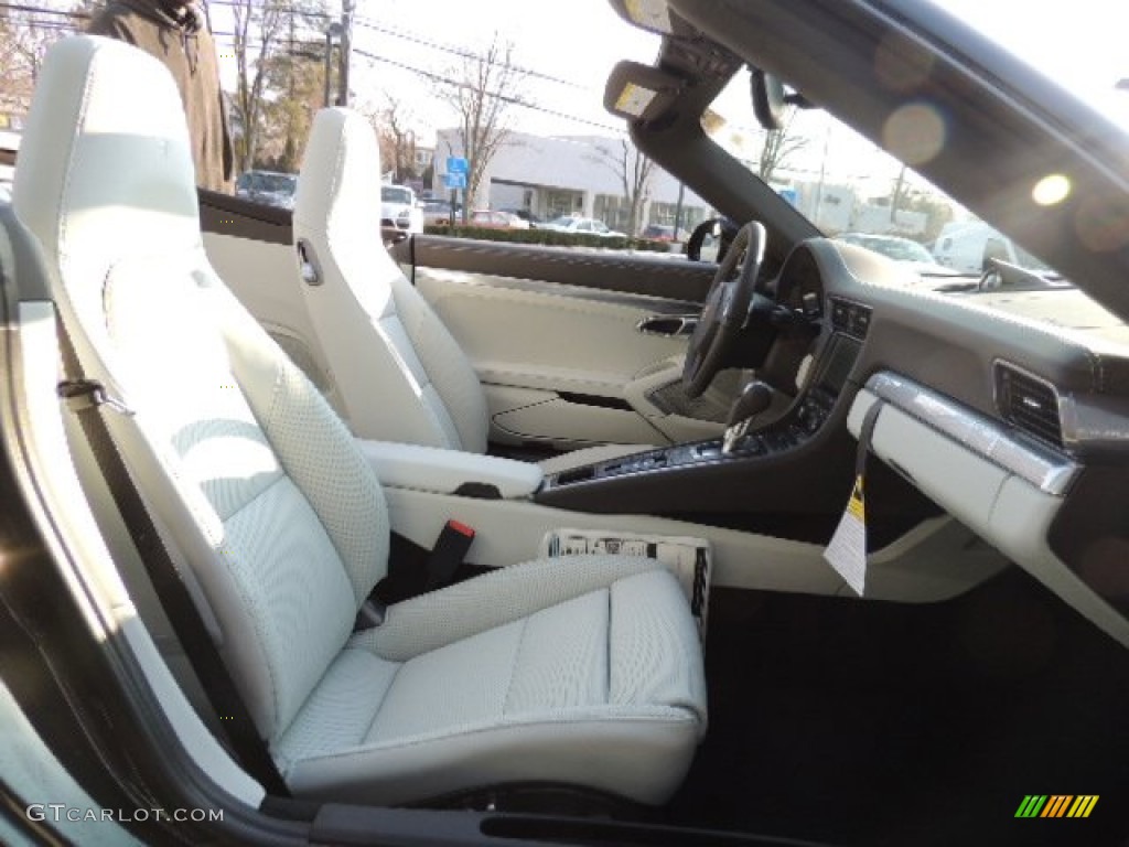 Agate Grey/Pebble Grey Interior 2013 Porsche 911 Carrera S Cabriolet Photo #75682086