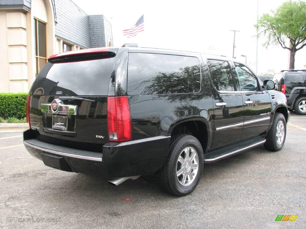 2007 Escalade ESV AWD - Black Raven / Ebony/Ebony photo #6