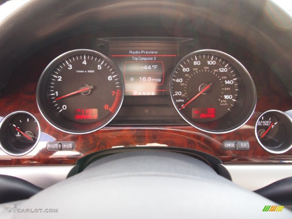 2007 Audi A8 L 4.2 quattro Gauges Photo #75682583