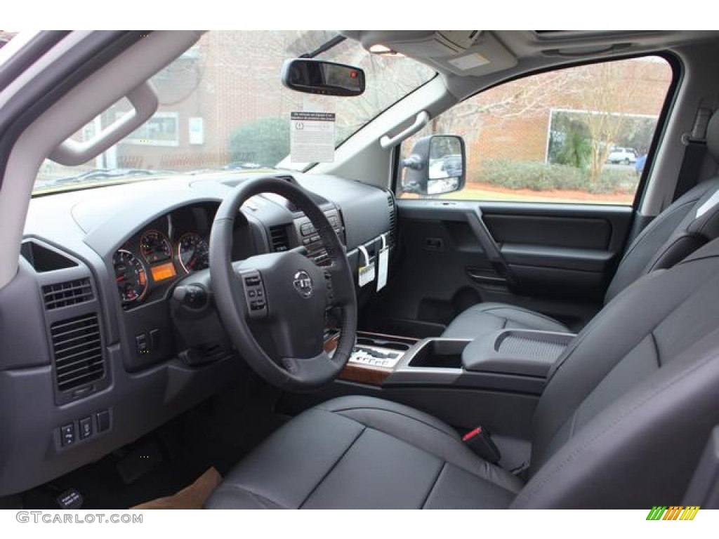 Charcoal Interior 2012 Nissan Titan SL Crew Cab Photo #75683151