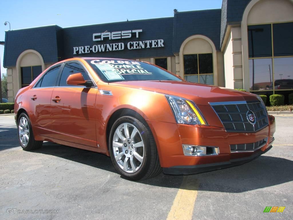 Hot Lava Orange Cadillac CTS