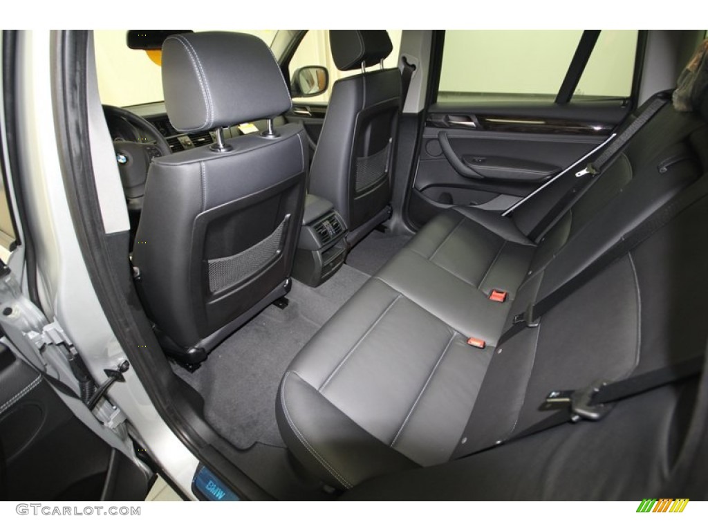 Black Interior 2013 BMW X3 xDrive 28i Photo #75683784