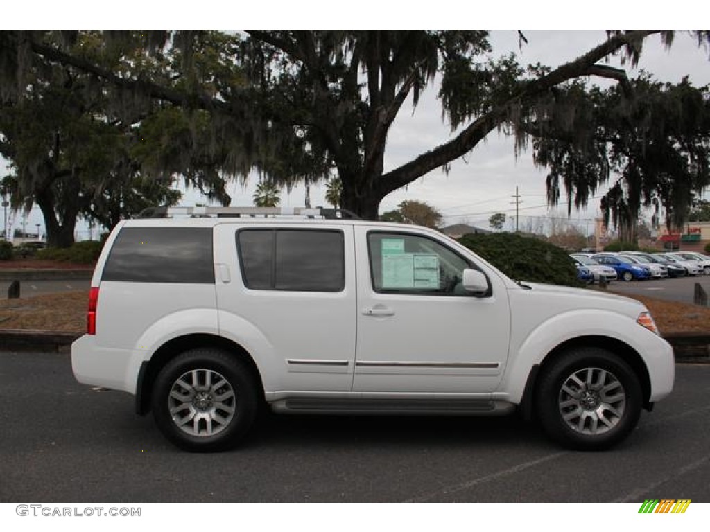 Avalanche White 2012 Nissan Pathfinder LE Exterior Photo #75684105