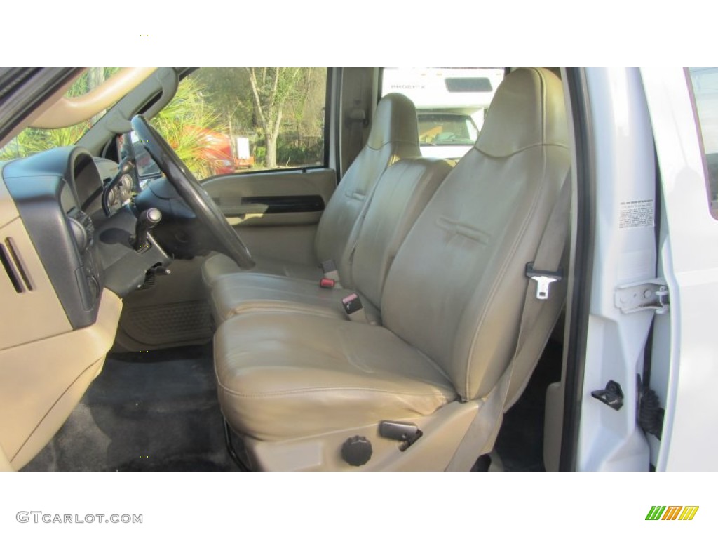 2005 Ford F350 Super Duty XL Crew Cab Chassis Front Seat Photo #75684209