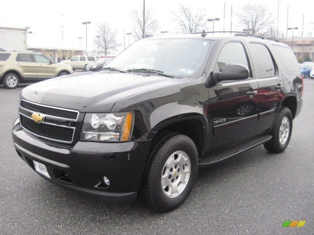 Black 2012 Chevrolet Tahoe LT 4x4 Exterior Photo #75685074