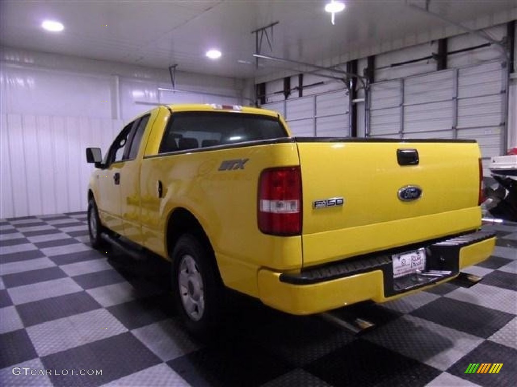 2004 F150 STX SuperCab - Blazing Yellow / Medium/Dark Flint photo #5