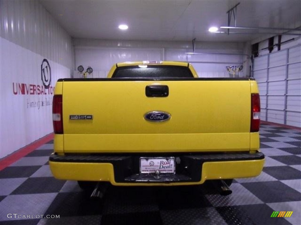 2004 F150 STX SuperCab - Blazing Yellow / Medium/Dark Flint photo #6