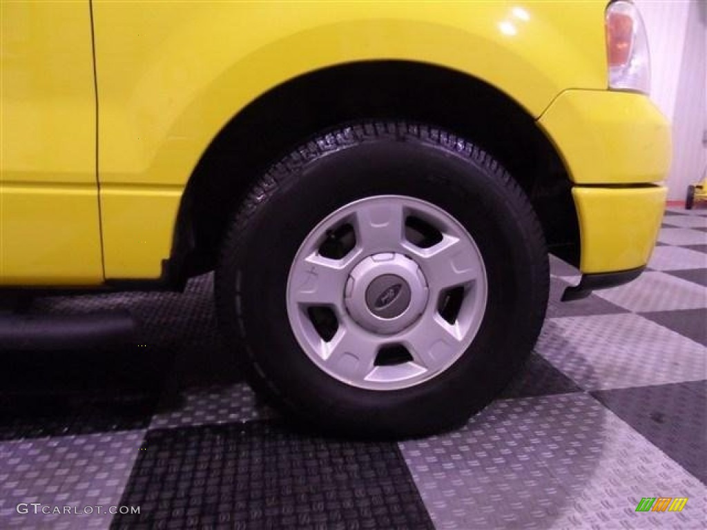 2004 F150 STX SuperCab - Blazing Yellow / Medium/Dark Flint photo #8