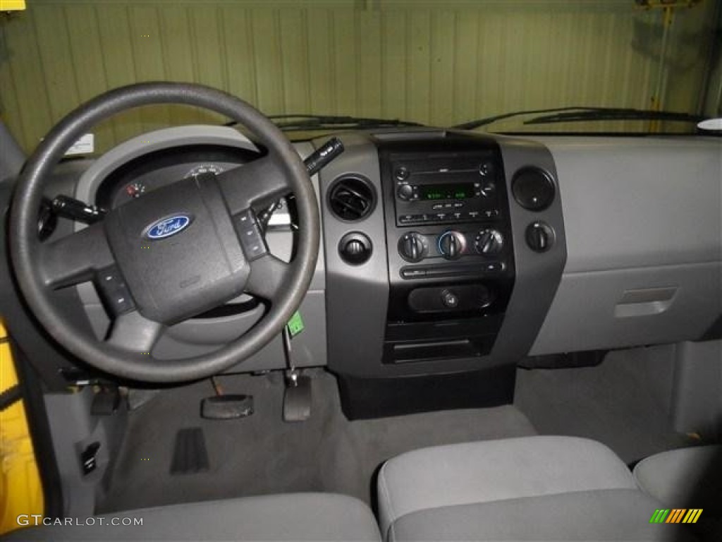 2004 F150 STX SuperCab - Blazing Yellow / Medium/Dark Flint photo #13