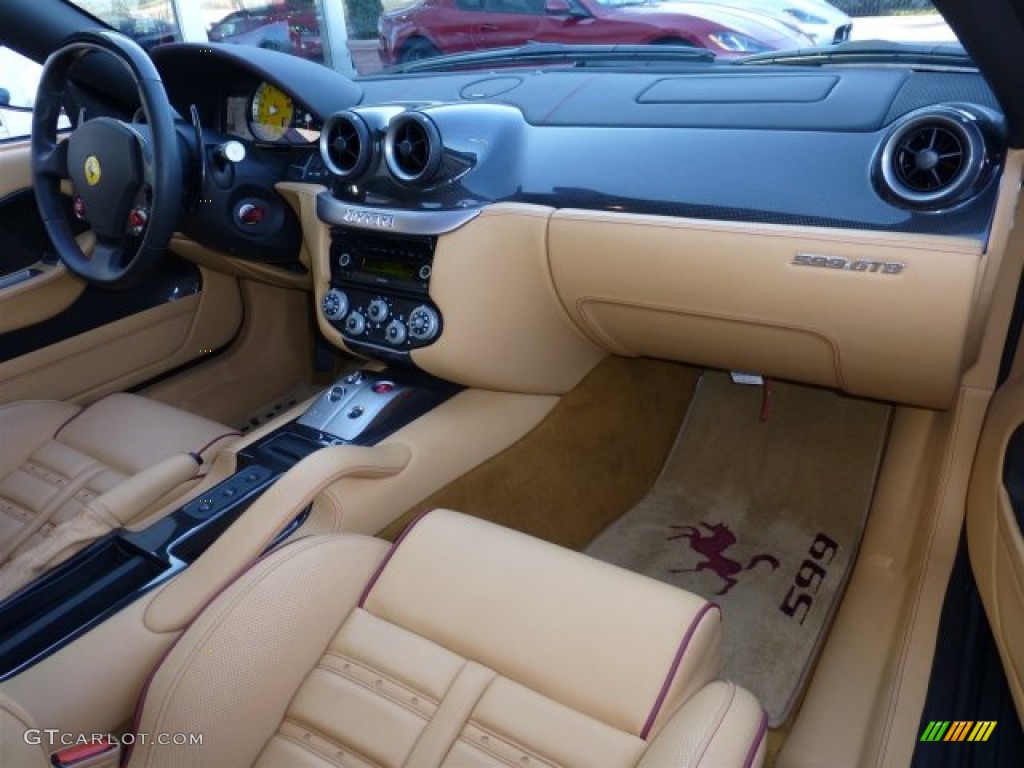 2008 Ferrari 599 GTB Fiorano F1 Beige Dashboard Photo #75685698