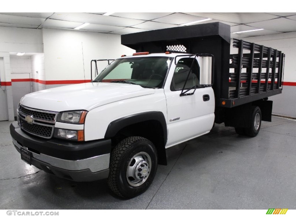 2005 Silverado 3500 Regular Cab 4x4 Chassis - Summit White / Dark Charcoal photo #6