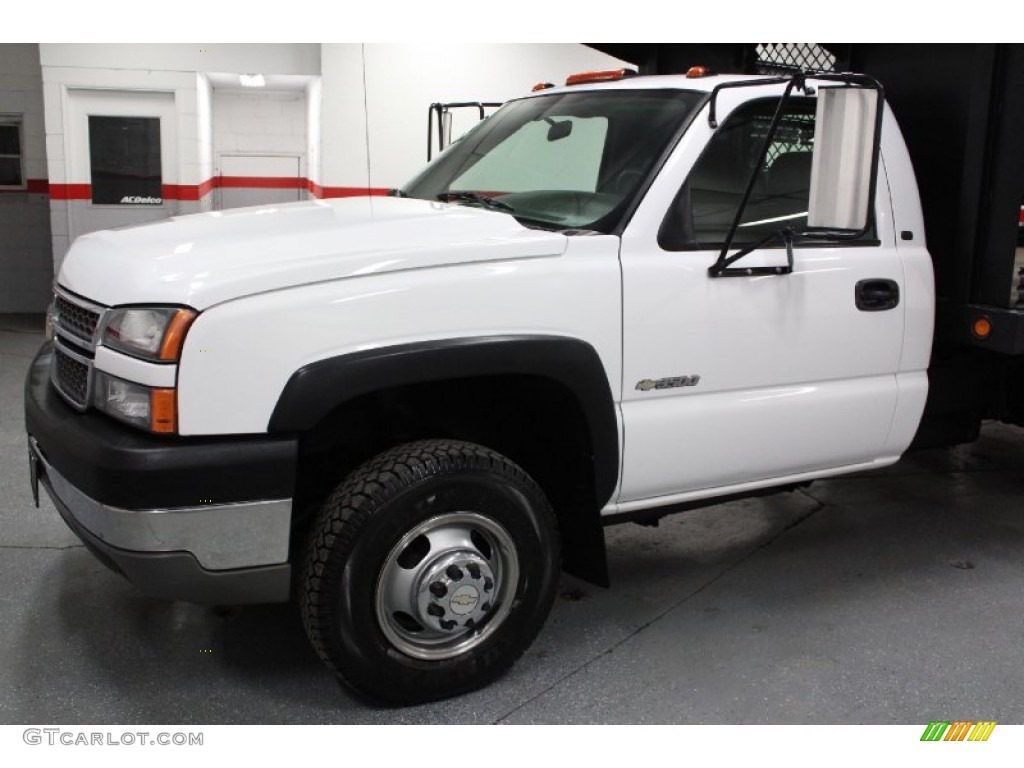 2005 Silverado 3500 Regular Cab 4x4 Chassis - Summit White / Dark Charcoal photo #7