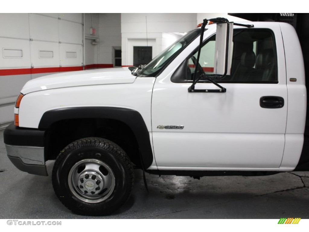 2005 Silverado 3500 Regular Cab 4x4 Chassis - Summit White / Dark Charcoal photo #8