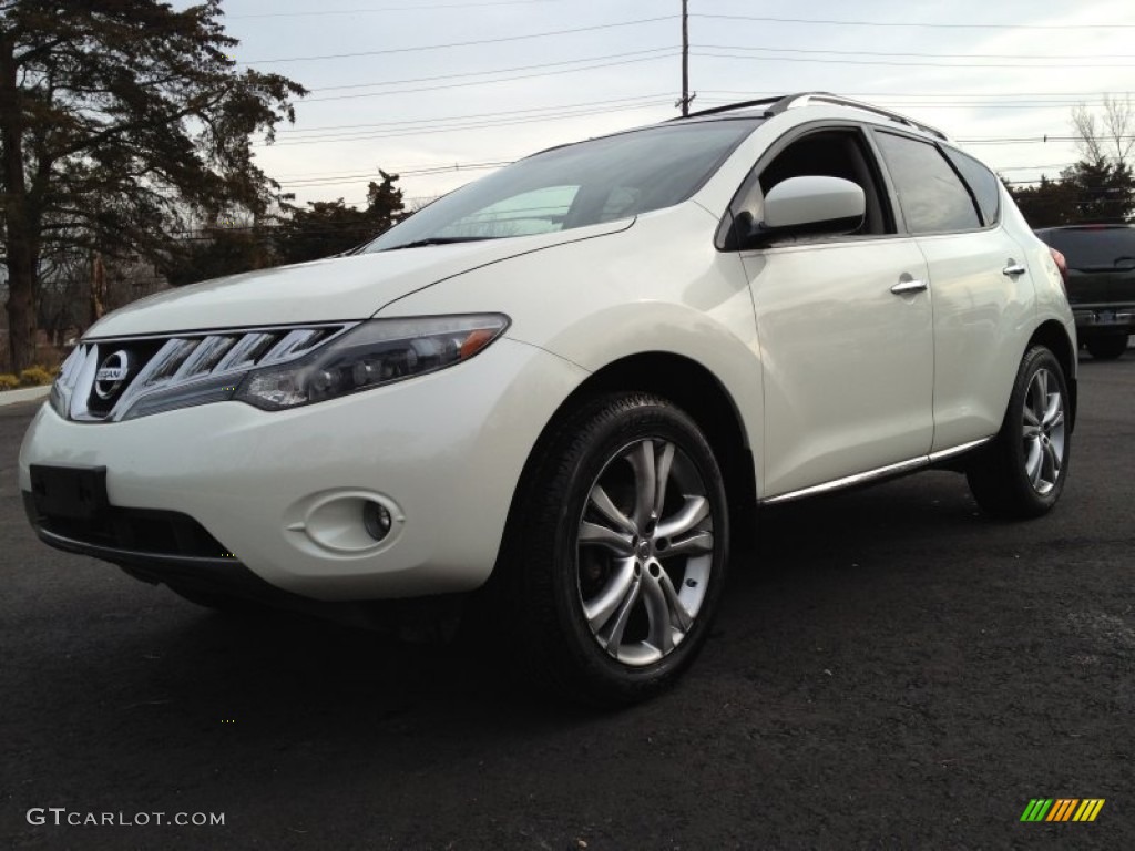 2009 Murano LE AWD - Glacier Pearl / Beige photo #1