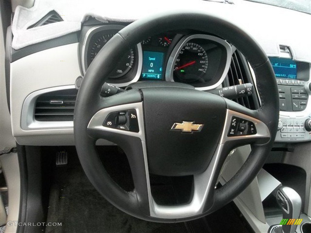 2011 Chevrolet Equinox LTZ Light Titanium/Jet Black Steering Wheel Photo #75686862