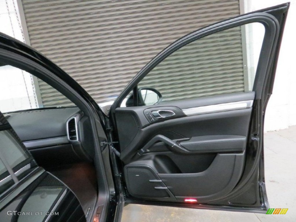 2011 Porsche Cayenne S Black Door Panel Photo #75687399