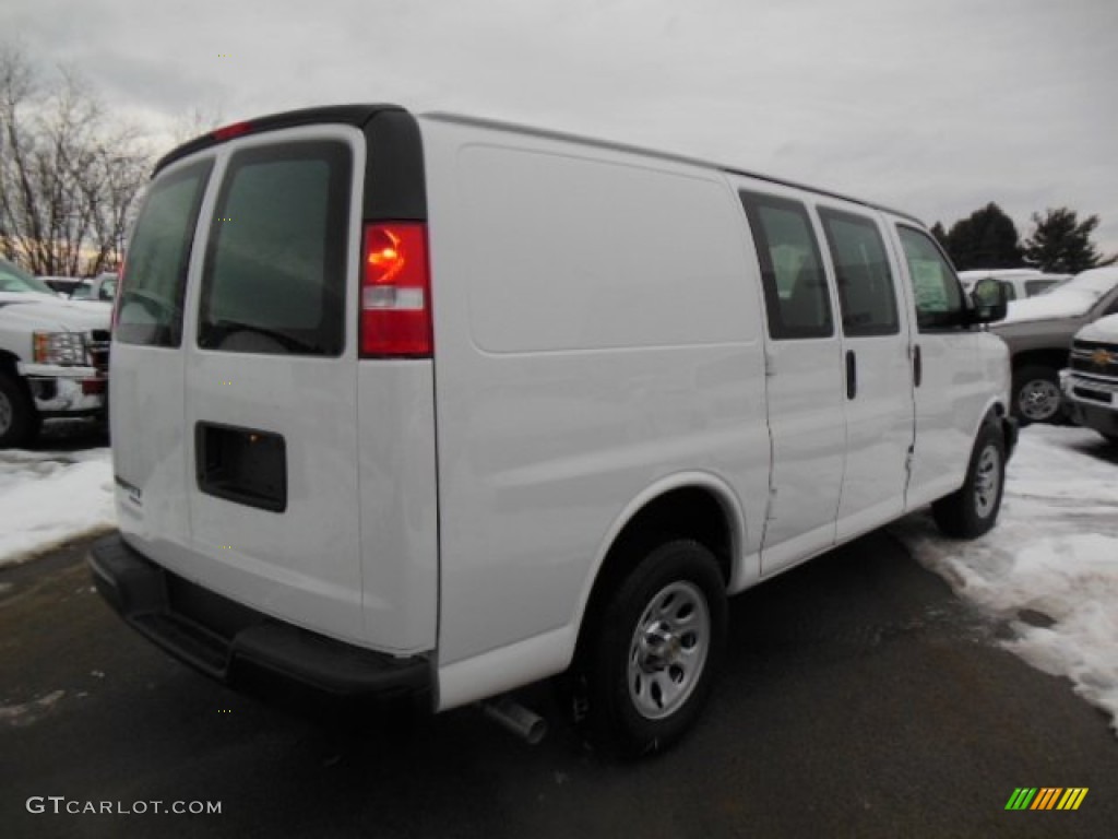 Summit White 2013 Chevrolet Express 1500 Cargo Van Exterior Photo #75687891
