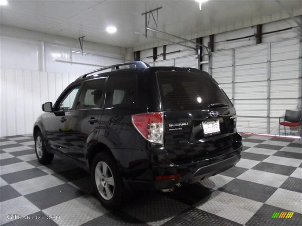 2011 Forester 2.5 X - Obsidian Black Pearl / Black photo #5