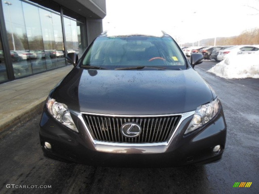2010 RX 350 AWD - Truffle Brown Mica / Black/Brown Walnut photo #4