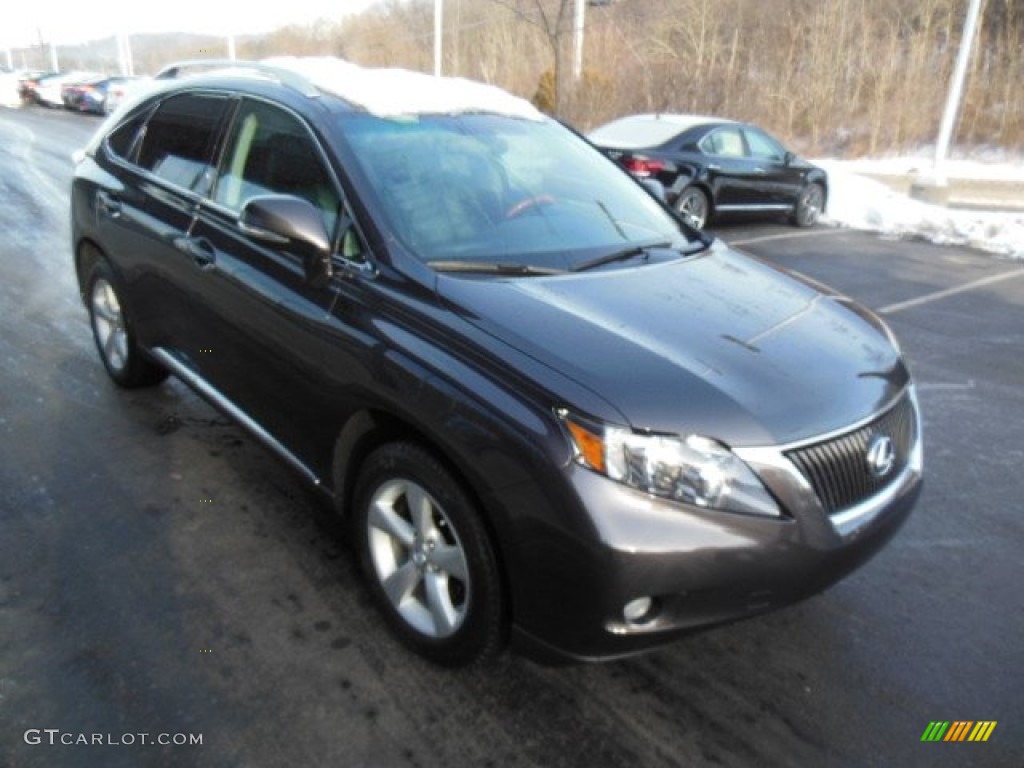 2010 RX 350 AWD - Truffle Brown Mica / Black/Brown Walnut photo #5