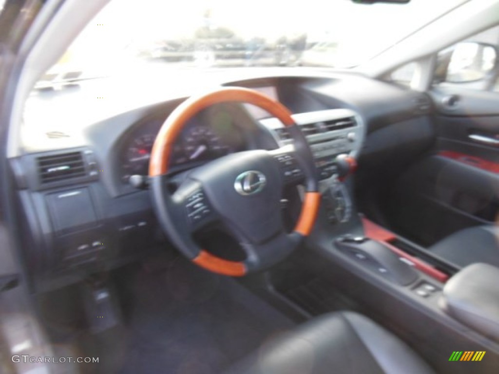 2010 RX 350 AWD - Truffle Brown Mica / Black/Brown Walnut photo #9