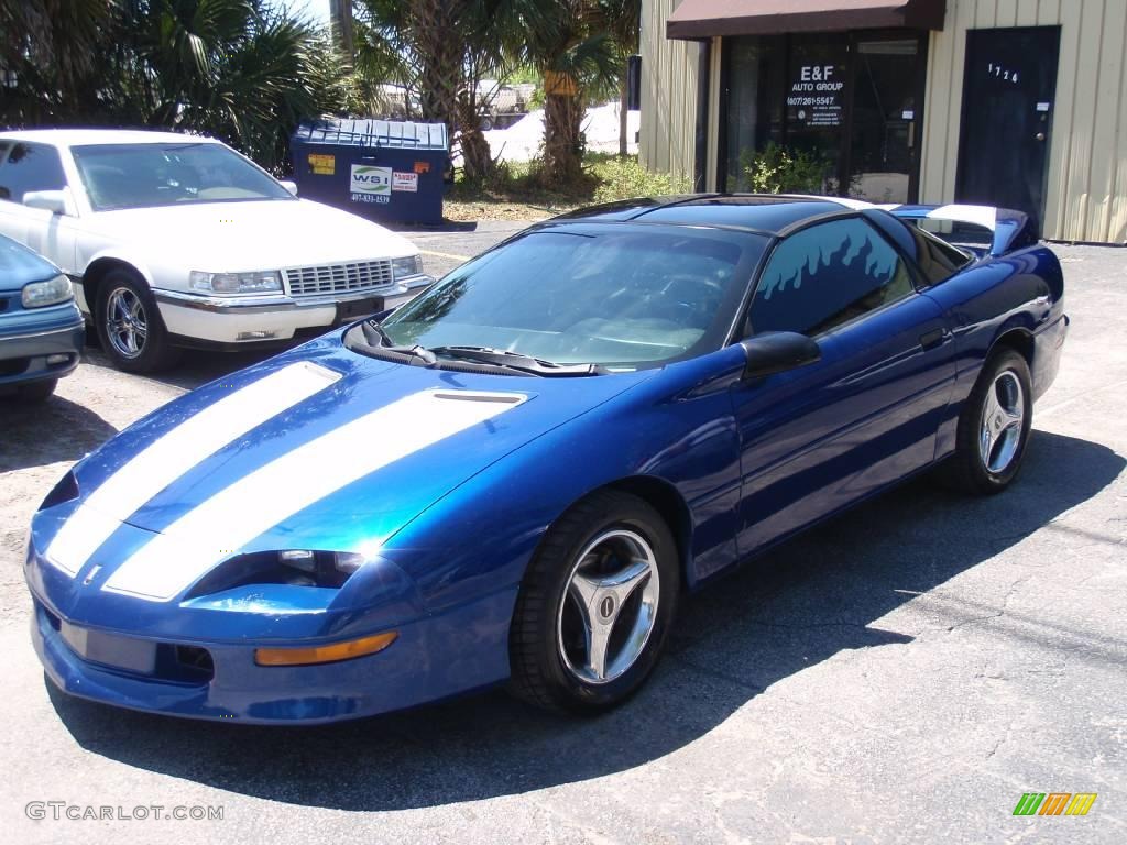 1993 Camaro Coupe - Medium Quasar Blue Metallic / Black photo #2