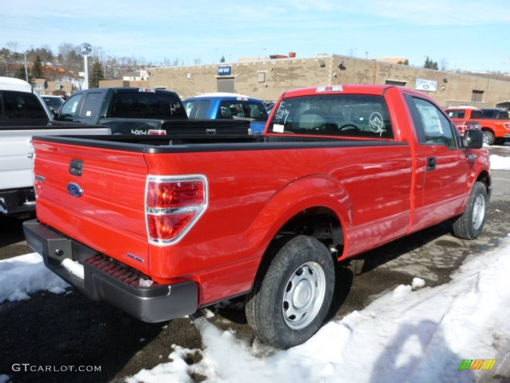 Vermillion Red 2013 Ford F150 XL Regular Cab Exterior Photo #75689340