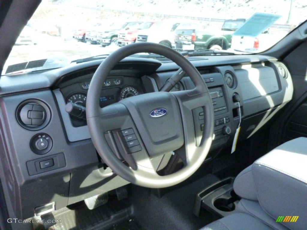 2013 Ford F150 XL Regular Cab Steel Gray Dashboard Photo #75689457