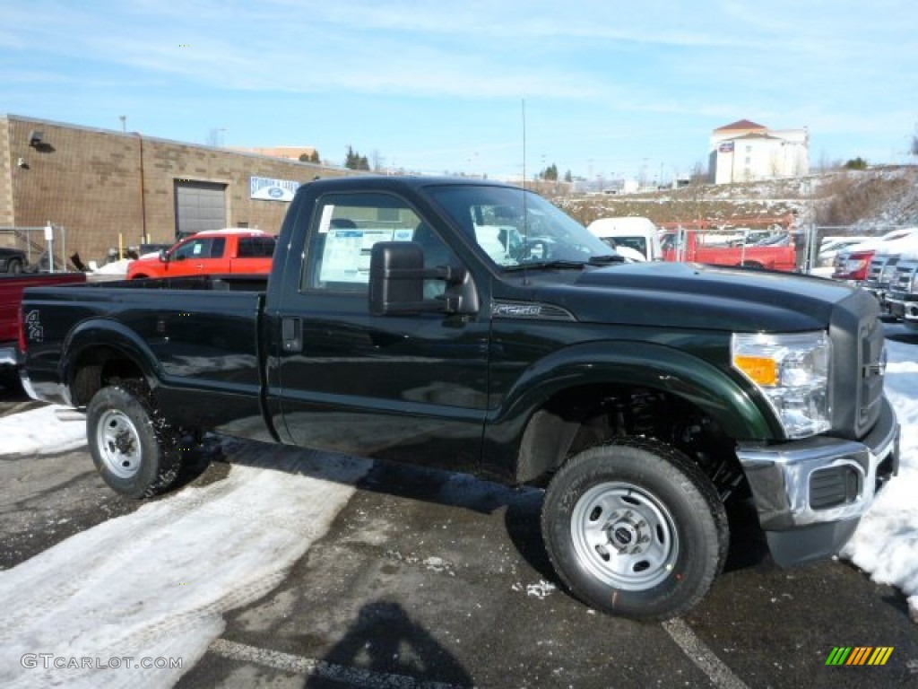Green Gem Metallic 2013 Ford F250 Super Duty XL Regular Cab 4x4 Exterior Photo #75689581
