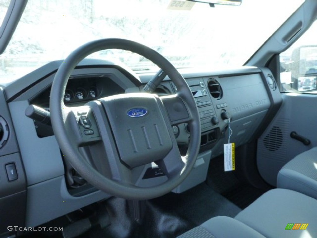 2013 Ford F250 Super Duty XL Regular Cab 4x4 Steel Dashboard Photo #75689736
