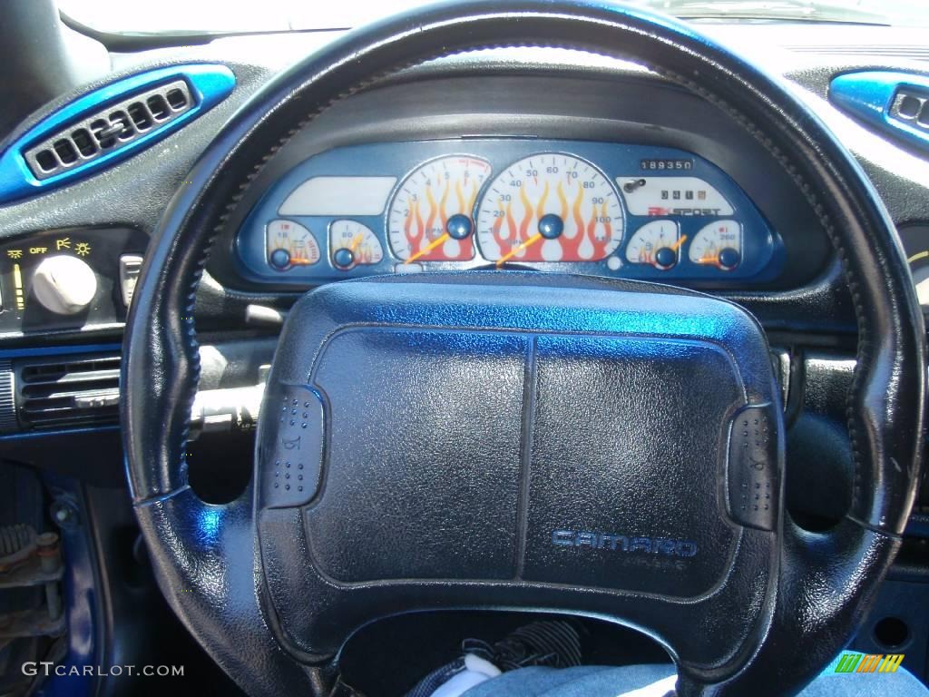 1993 Camaro Coupe - Medium Quasar Blue Metallic / Black photo #18